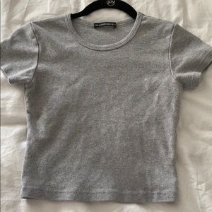 brandy melville ashlyn gray top